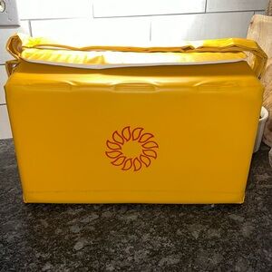 COPY - VINTAGE Insulated picnic bag Tupperware. NWOT. Hard sides. Top folds in.…